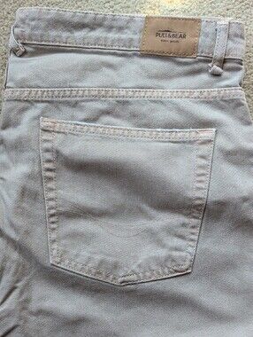Pull&Bear Pale Dusty Pink Cropped Jeans
